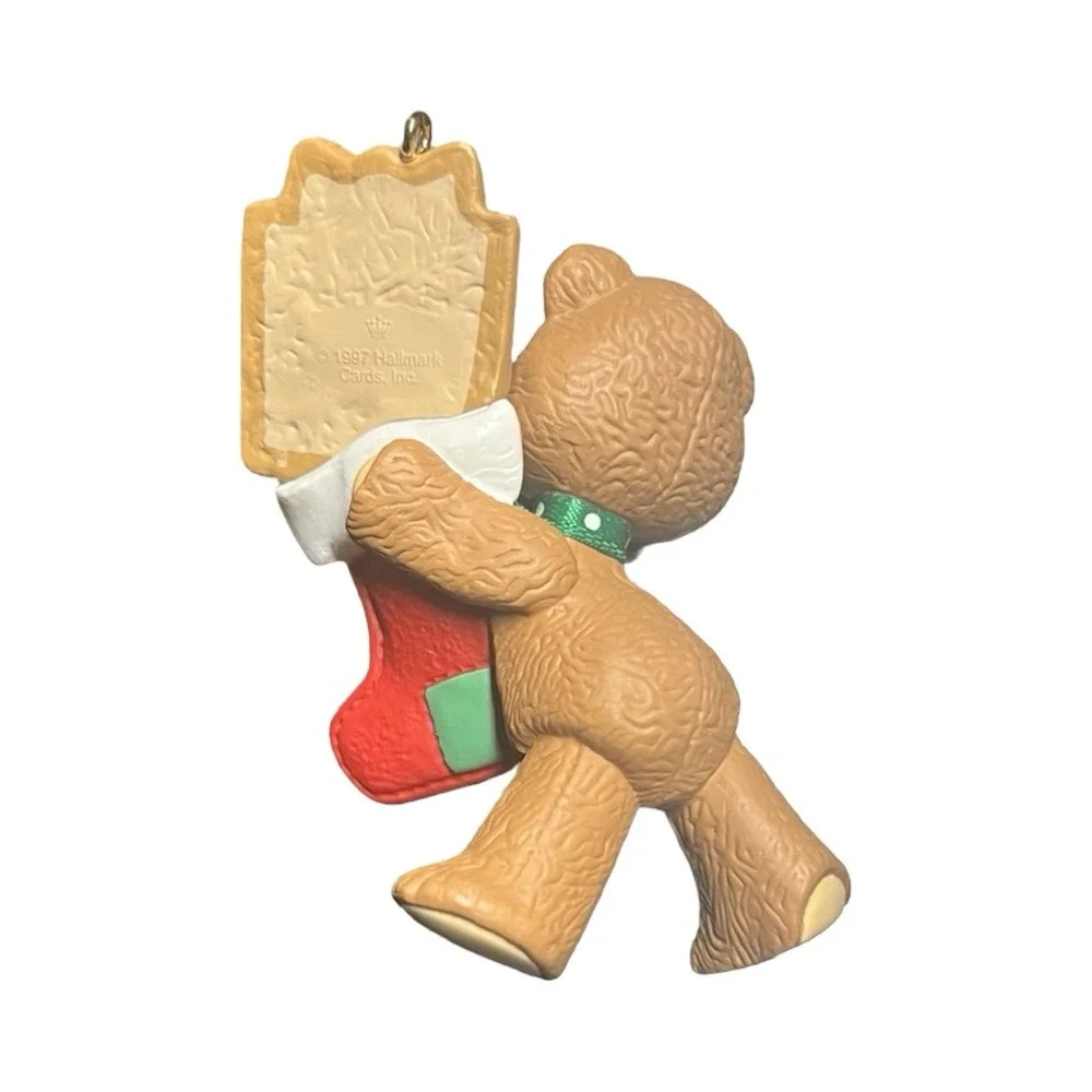 Hallmark Keepsake Ornament 2001 Childs Fifth Christmas‎ Teddy Bear QX8395 Boxed